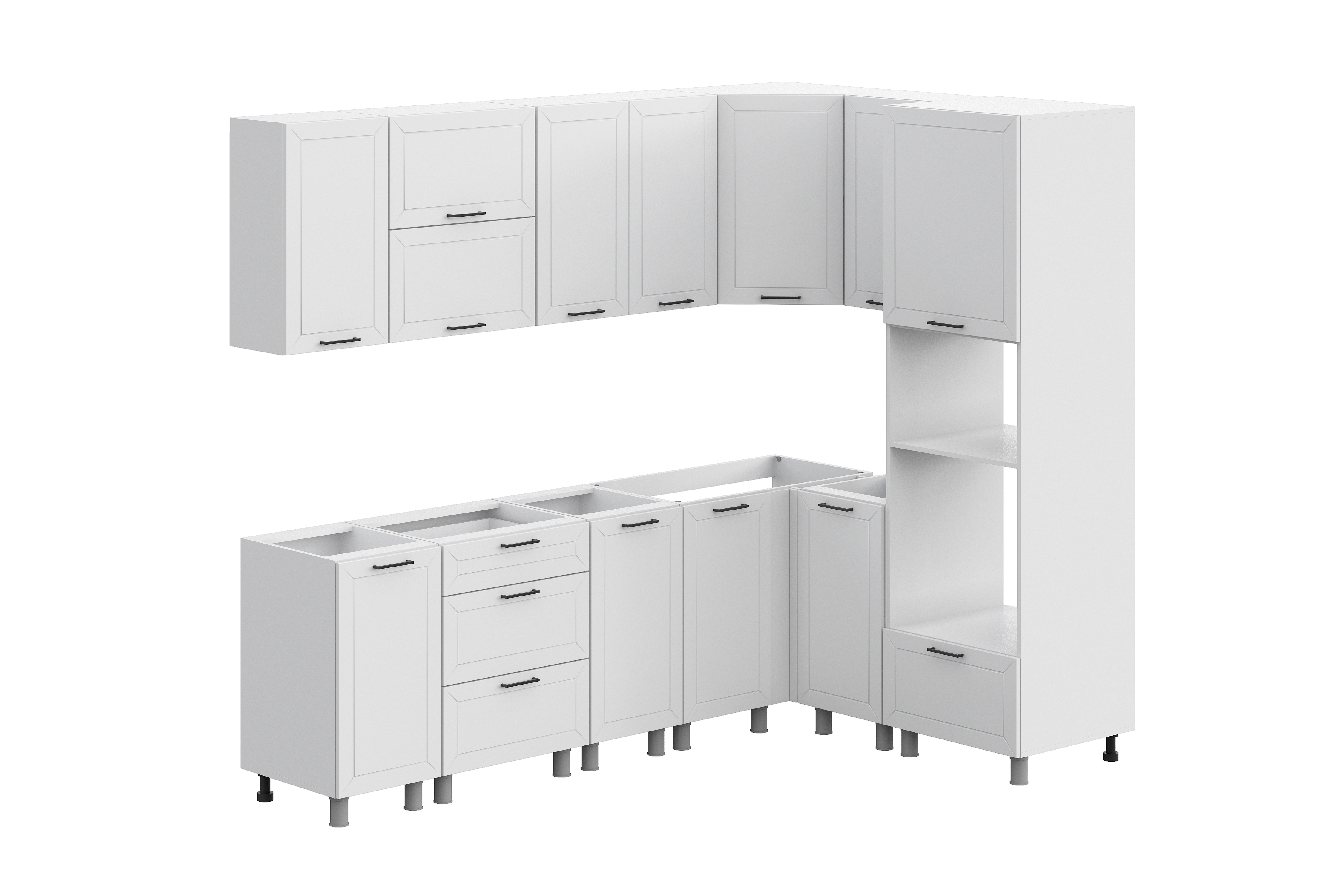 КГ Угловой Вектор 240*100 Бланж (со столешницей, сонома, 26) в.26