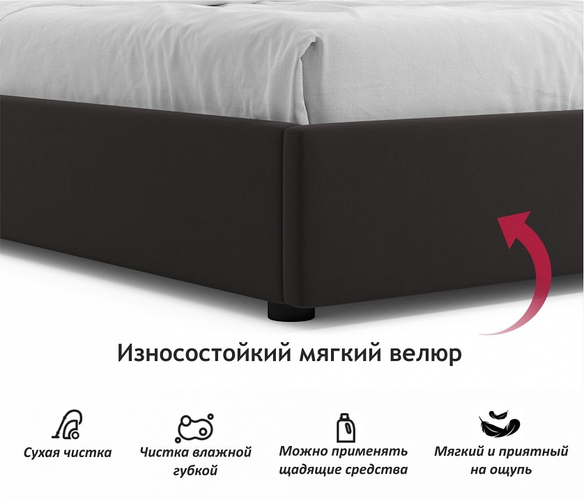Кровать двуспальная Base 2000x1600 с ПМ