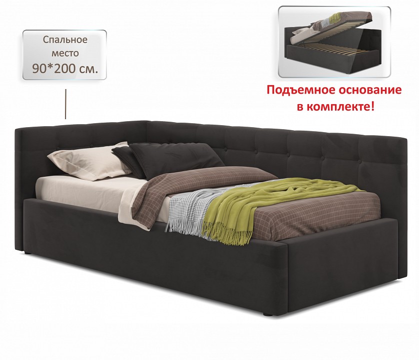 Кровать односпальная Bonna с матрасом PROMO 2000x900