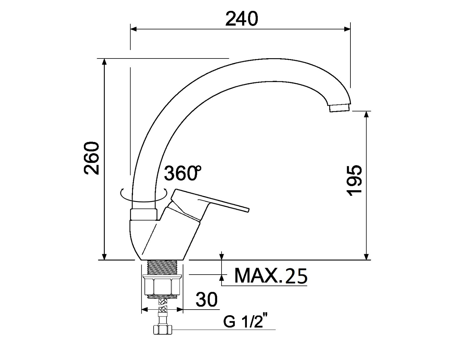 Смеситель РМС SL132-011F