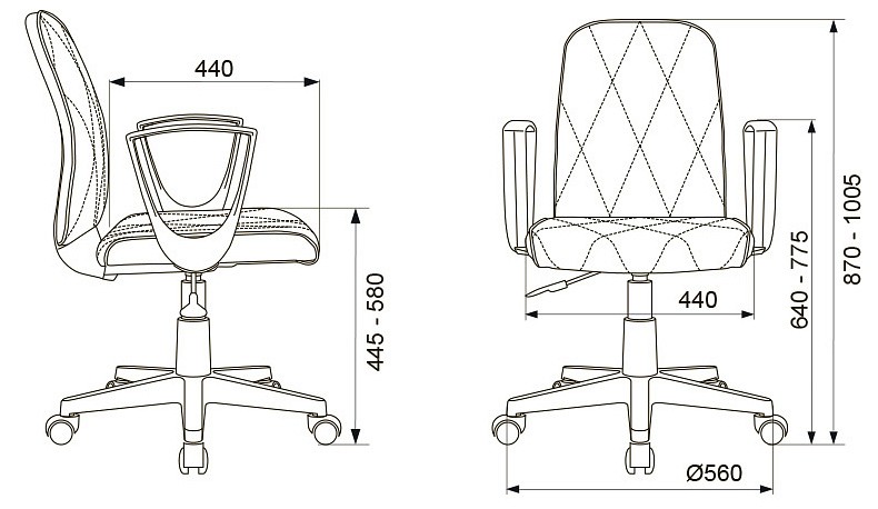 Кресло компьютерное CH-W327/OR-10
