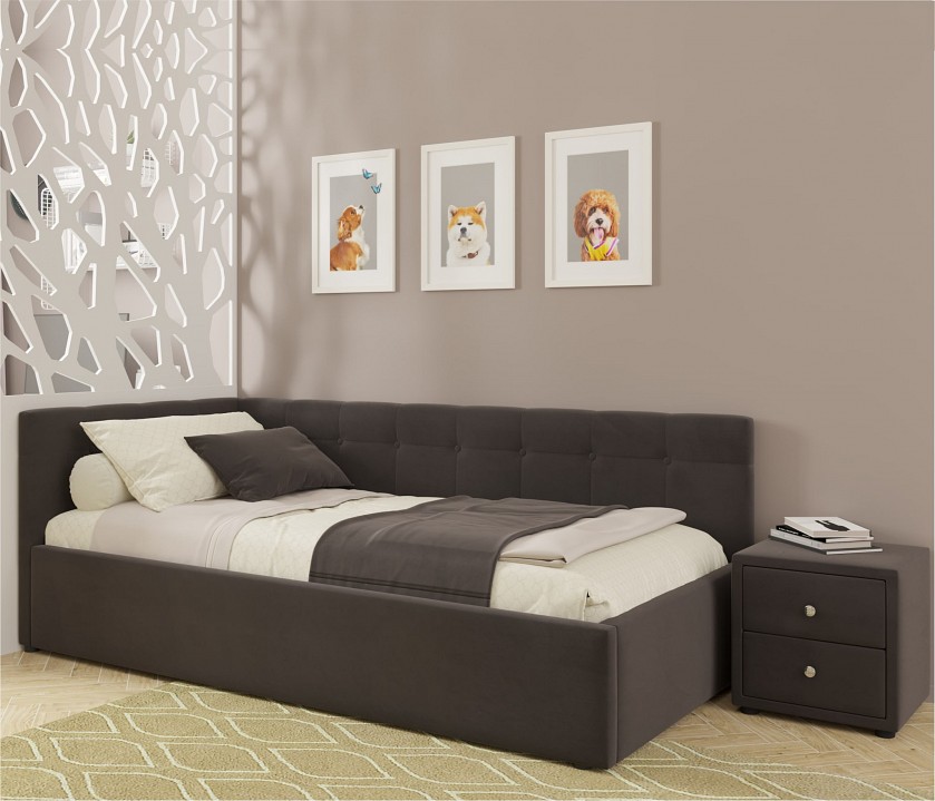 Кровать односпальная Bonna с матрасом Promo B Cocos 2000x900