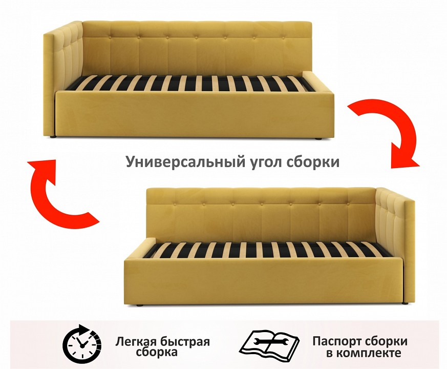 Кровать односпальная Bonna 2000x900