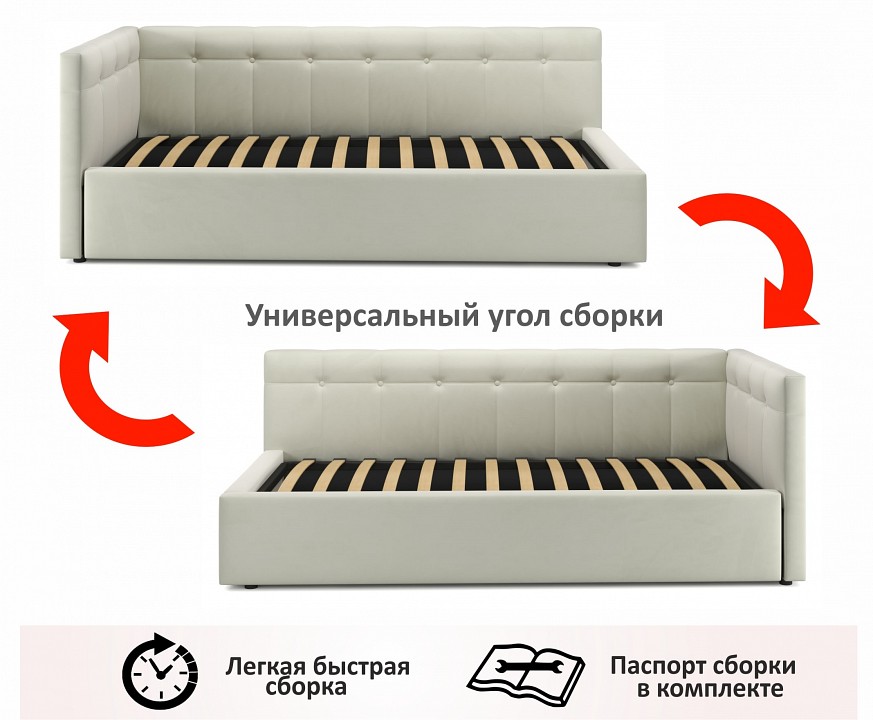Кровать односпальная Bonna с матрасом PROMO 2000x900