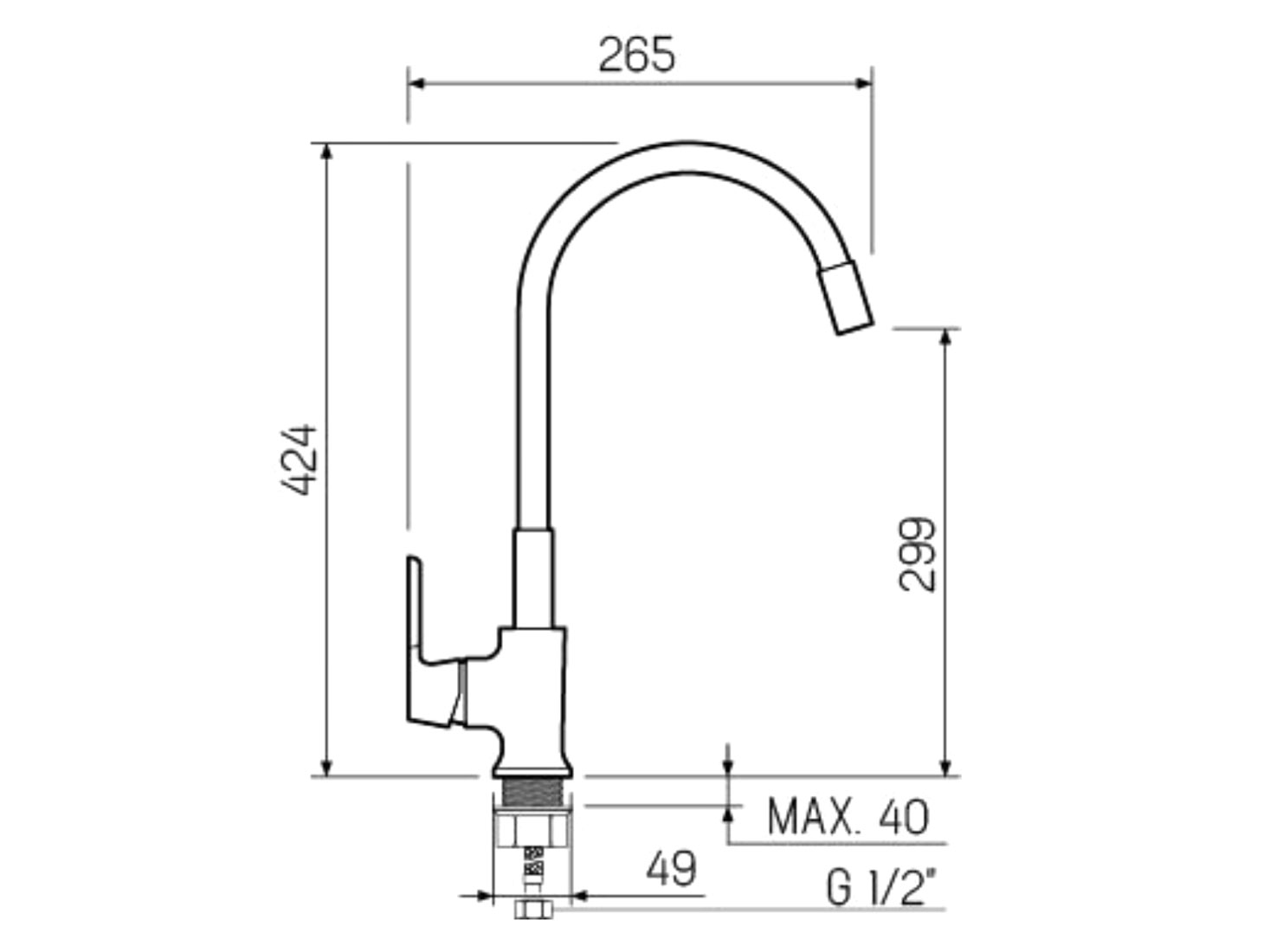 Смеситель РМС SL123-016F-1