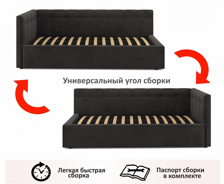 Кровать односпальная Bonna с матрасом PROMO 2000x900