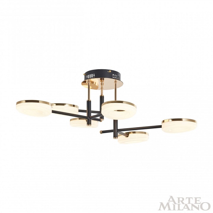 Потолочная люстра Arte Milano Ferrara-72999 272999/6 BK/GD
