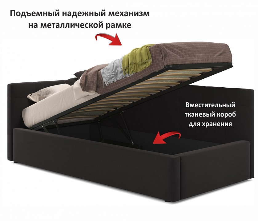 Кровать односпальная Bonna с матрасом PROMO 2000x900
