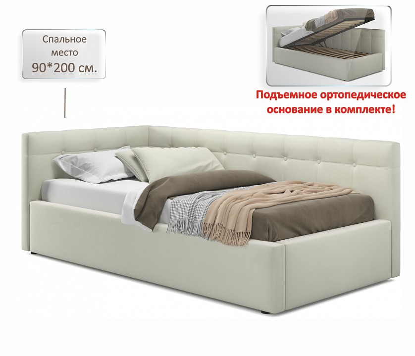 Кровать односпальная Bonna с матрасом PROMO 2000x900