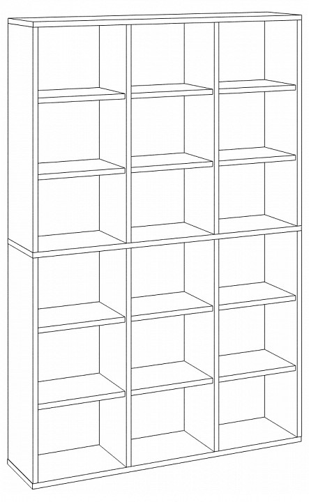 Шкаф-витрина Домино СУ(ш3в2)+4ФГ+2ФС