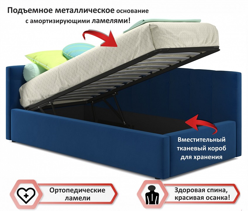 Кровать односпальная Bonna с матрасом PROMO 2000x900