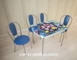 Стол обеденный стеклянный Вильям