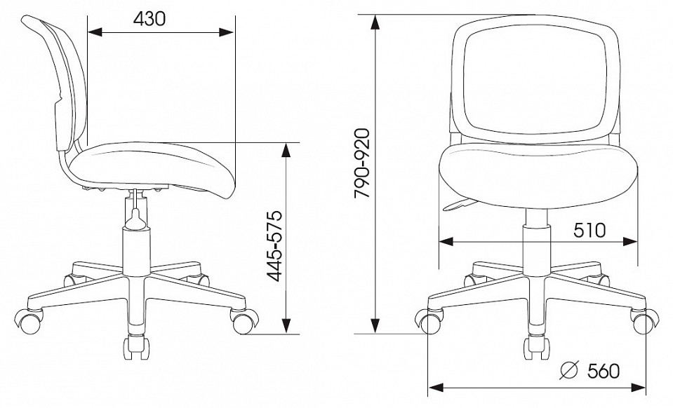 Стул компьютерный CH-W296NX/NEO-GREY