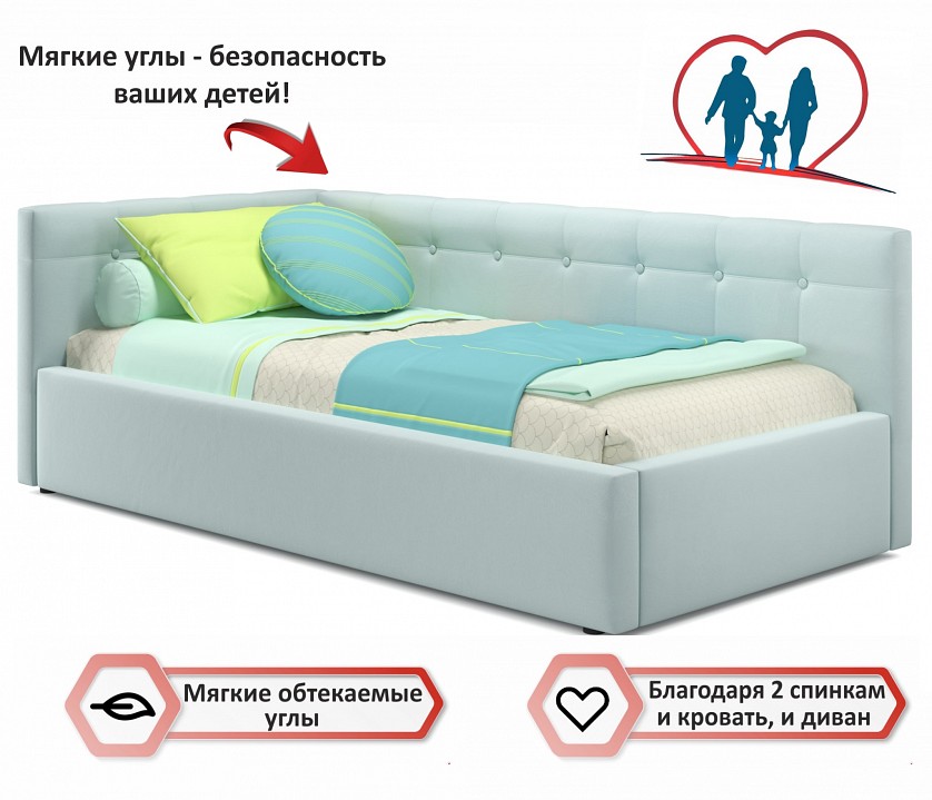 Кровать односпальная Bonna с матрасом Promo B Cocos 2000x900